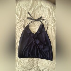 EXPRESS Beautiful Cool Dark Blue Top